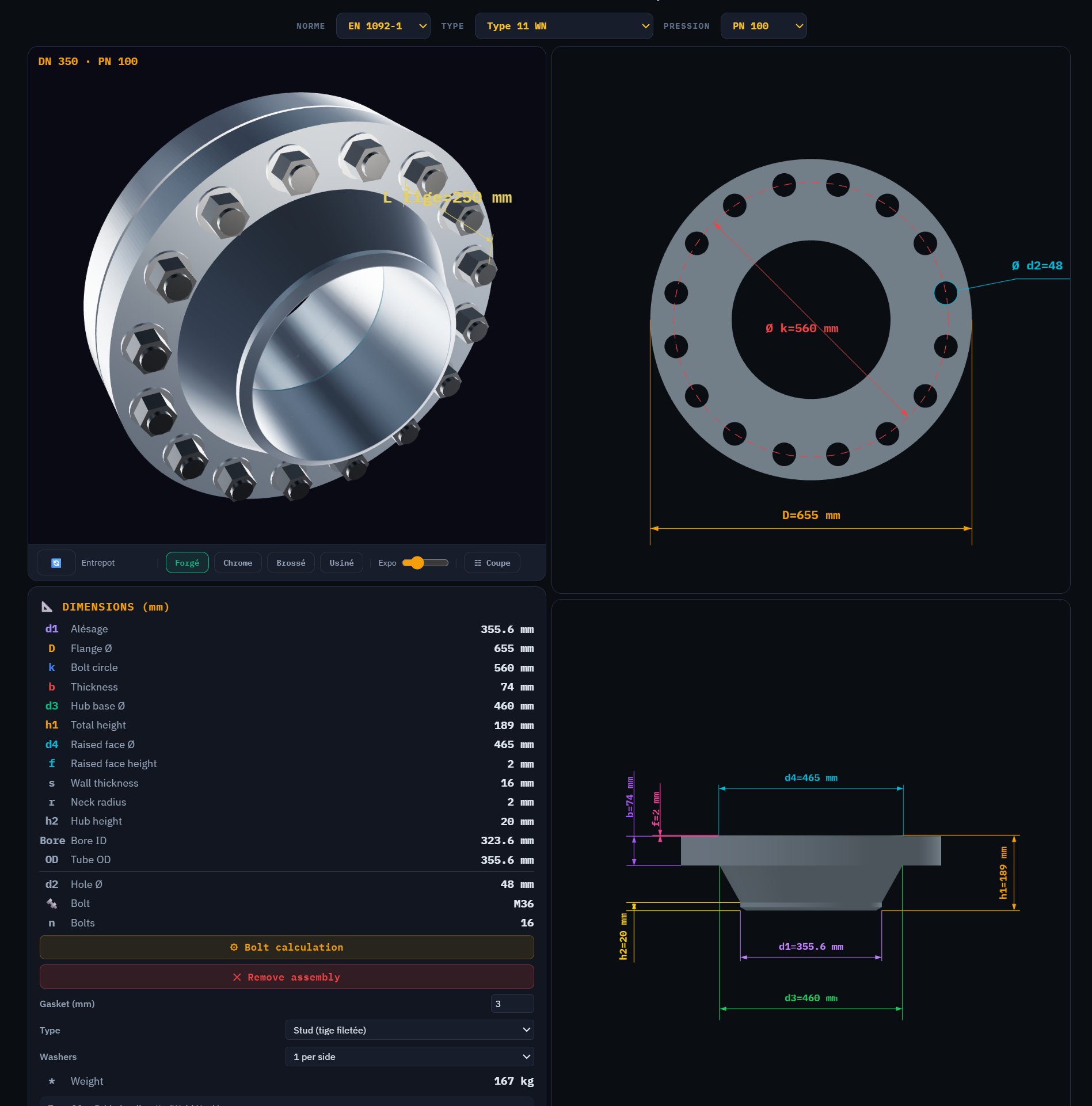 Flange Dimensions