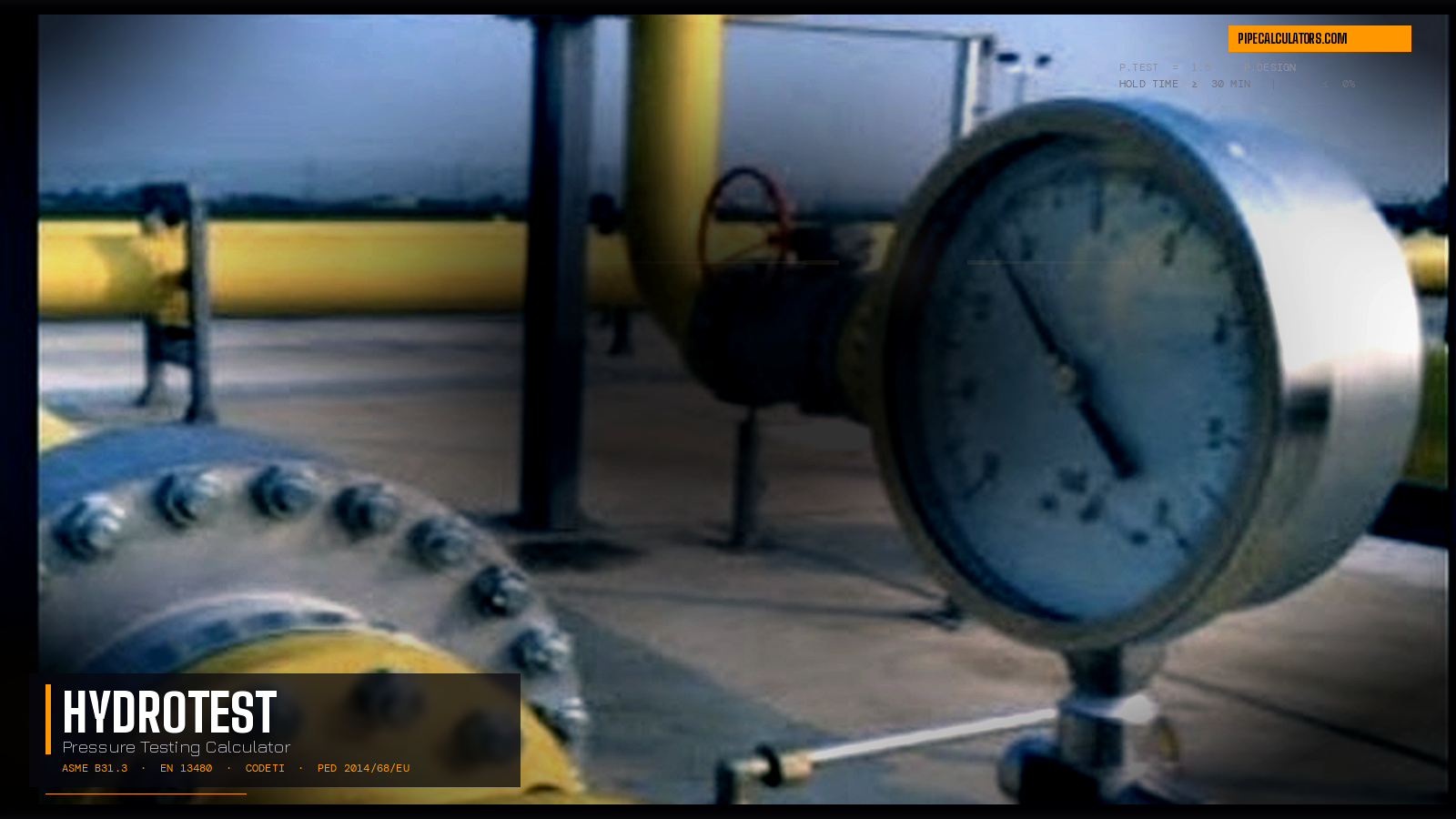 Hydrotest Calculator